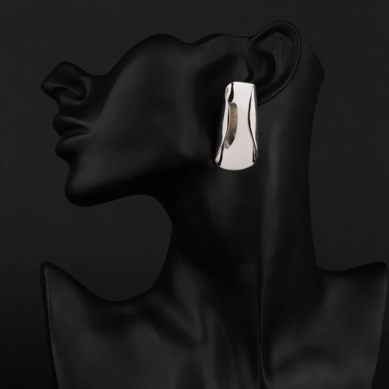 Forge Sculptural Earrings 02 - Ze Garcia x Elena Estaun - Imagen 4
