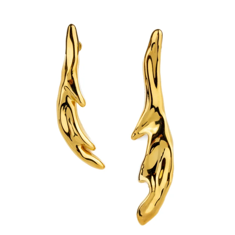 Liquid Gold Earrings - Ze Garcia x Elena Estaun