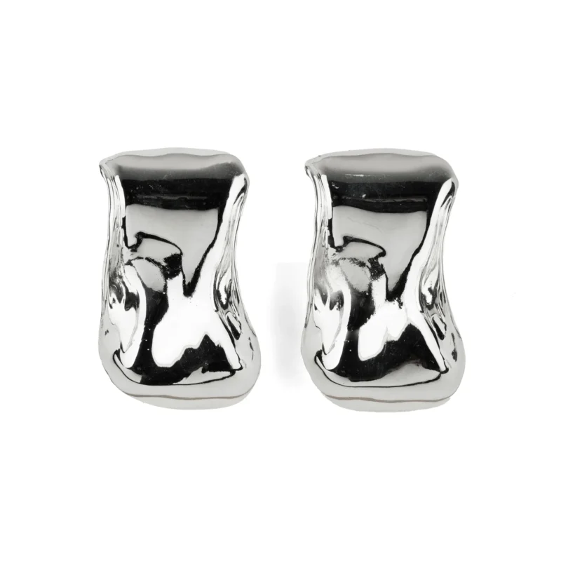 Metal Wave Earrings - Ze Garcia x Elena Estaun - Imagen 3